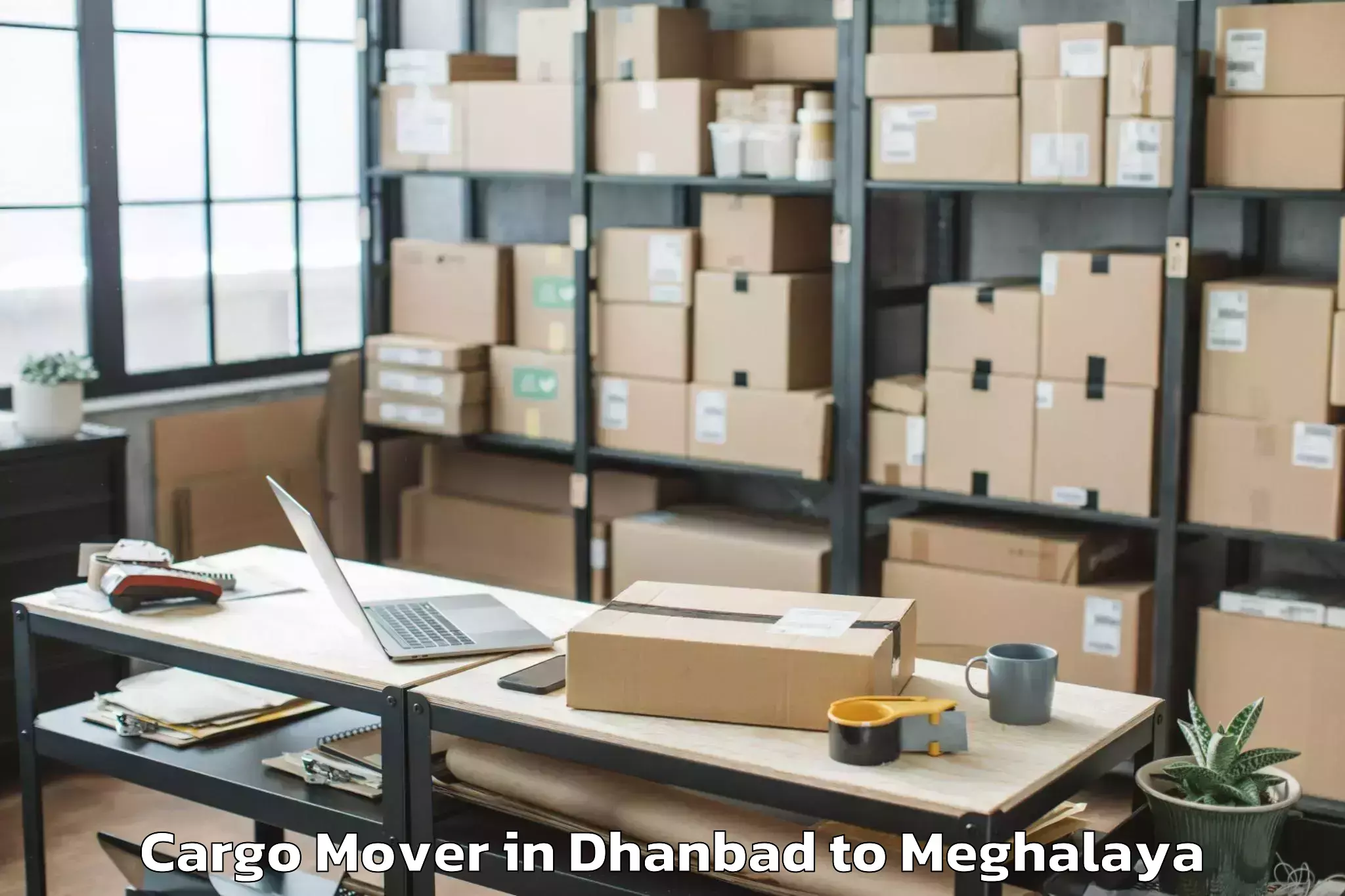 Book Dhanbad to Nongstoin Cargo Mover Online